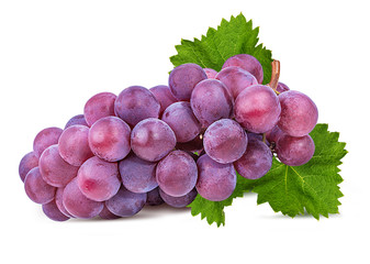 Fototapeta premium Fresh grapes isolated on white background with clipping pass