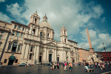 Fototapeta na wymiar Rome city Architecture and historical buildings in Italy. Cityscape, historic europe, landmark