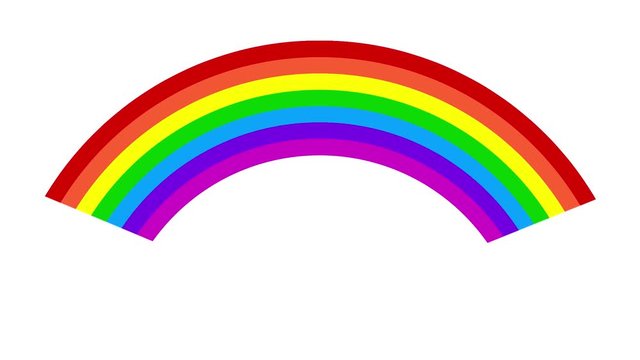 Anima&ccedil;&atilde;o com as cores do arco-&iacute;ris