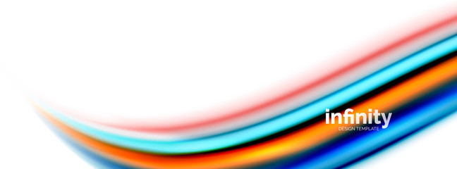 Vector 3d fluid colors wave background