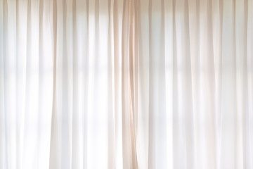 background : curtain ivory door