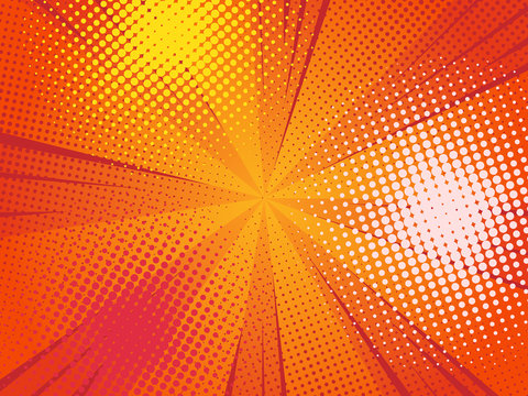 Red halftone background