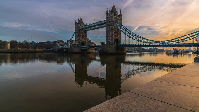 Tower Bridge on the river Thames. 