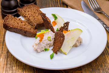 forshmak of herring with black bread