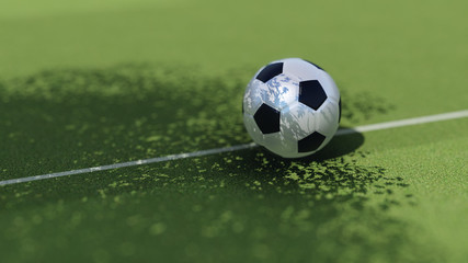 Soccer field illustration