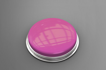 The word start and shiny pink push button against grey vignette