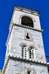 Tower with a bell of the Cathedral of the Resurrection of Christ in Podgorica, Montenegro