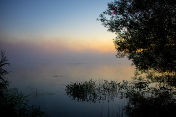 Obraz na płótnie Canvas Foggy Sunrise