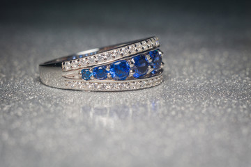 Silver Ring with Tanzanite