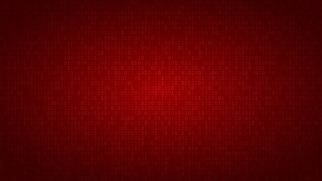 Abstract background of ones and zeros