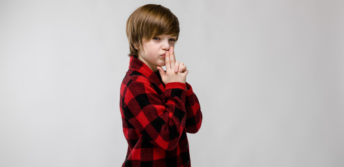 Teenage boy in fashionable clothes
