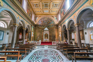  Church of Sant'Agata dei Goti, in Rome, Italy.