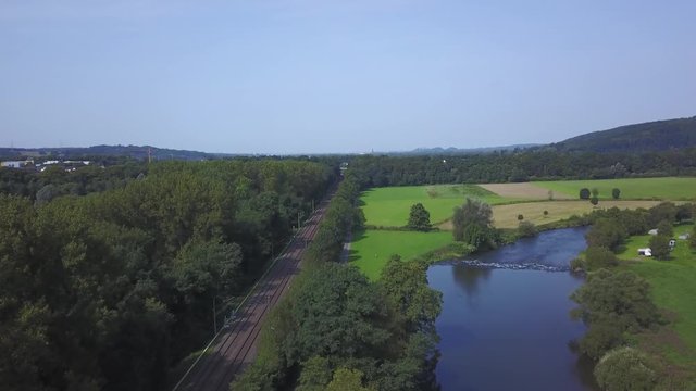 Bahndstrecke im Siegtal ohne CG