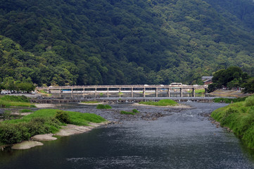 Fototapeta na wymiar Bridge Togetsukyo-1