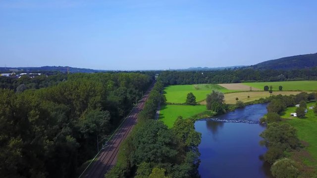 Bahndstrecke im Siegtal mit CG