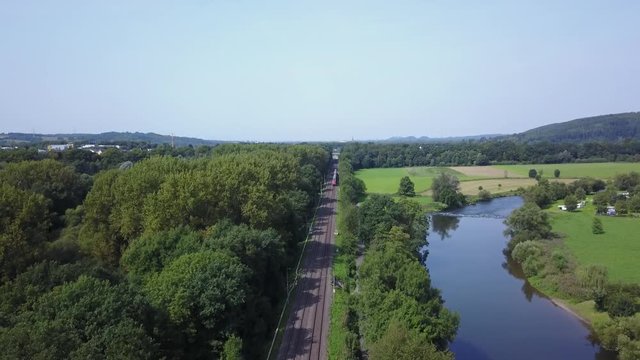 Bahndstrecke im Siegtal ohne CG