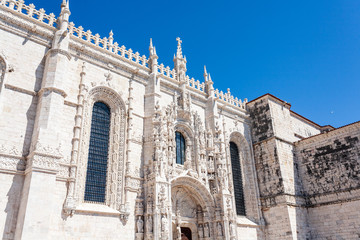 Fototapeta na wymiar Jeronimos Monastery in Lisbon, Portugal