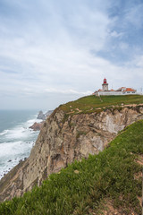 Fototapeta na wymiar Cabo da Roca, Portugal, view of the lighthouse