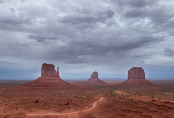 Scenic view of Monument Valley