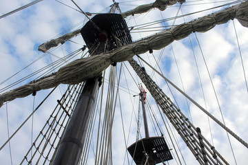 Obraz premium vintage pirate ship