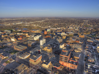 Sioux Falls is the biggest City in the State of South Dakota and Financial Center - obrazy, fototapety, plakaty