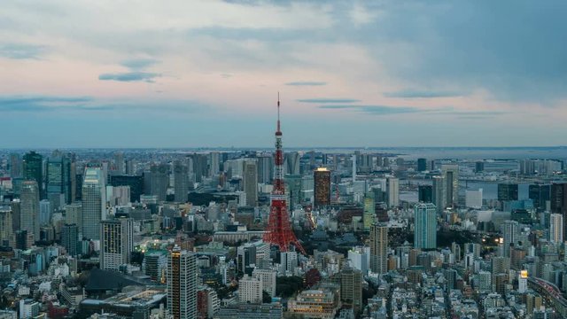 time lapse of Tokyo cityscape