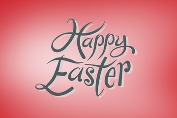 happy easter against red vignette