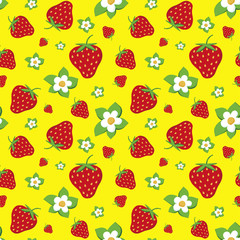 Muster Erdbeeren