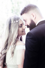 bride next to each other, love