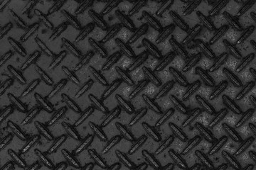 Black diamondplate floor background anf pattern