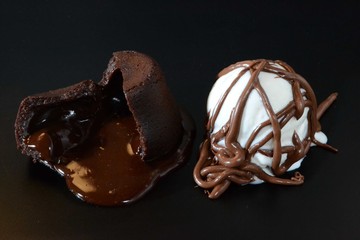 Volcan de chocolate