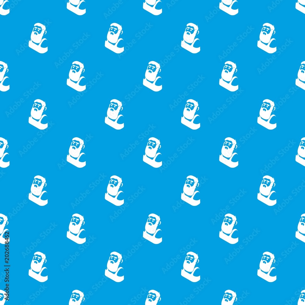 Poster blacksmith pattern vector seamless blue repeat for any use