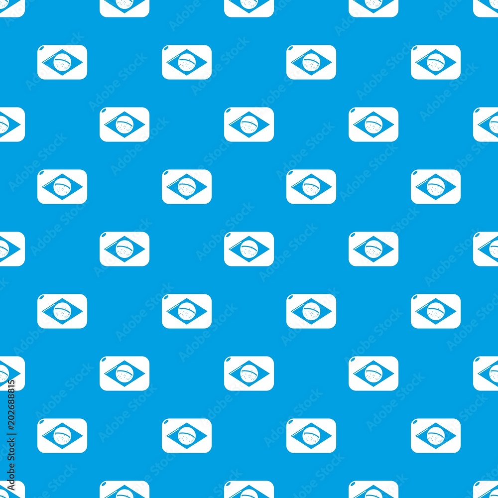 Poster brazilian flag pattern vector seamless blue repeat for any use
