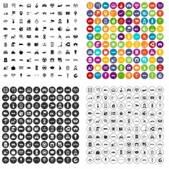 100 navigation icons set vector in 4 variant for any web design isolated on white
