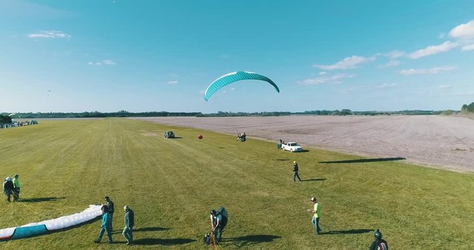 parapente vuelo libre desde drone