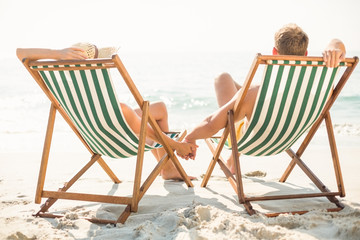 happy couple smiling