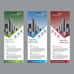 vertical banner design for publication, invitation, business, and illustration