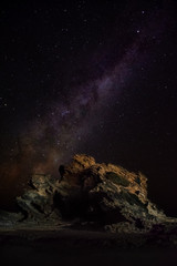 Milky Way over Wellington Rocks
