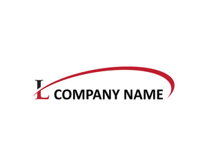 l letter swoosh logo