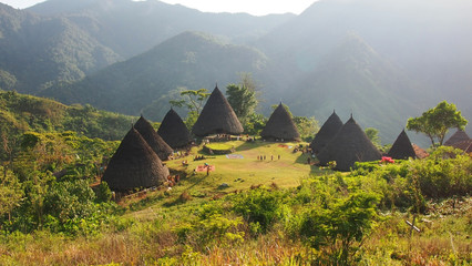 Wae Rebo Village in Flores, Indonesië