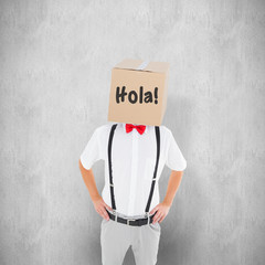 Anonymous businessman against white background © vectorfusionart