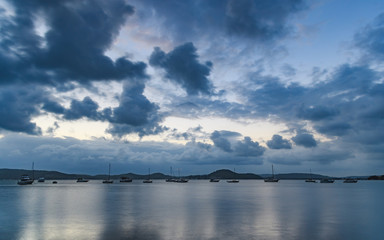 Overcast Sunrise Waterscape