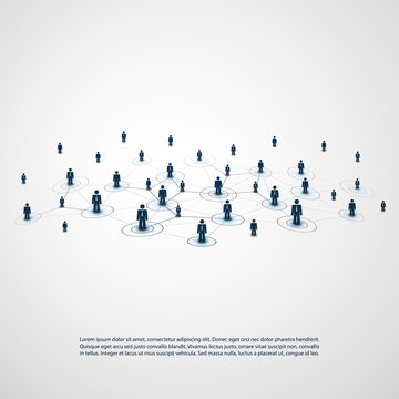 Networks - Business Connections - Social Media Concept Design