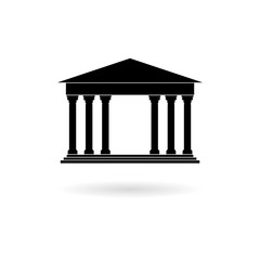 Fototapeta premium Bank building icon