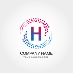 Obraz premium Letter H Logo Design