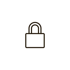 lock icon. sign design