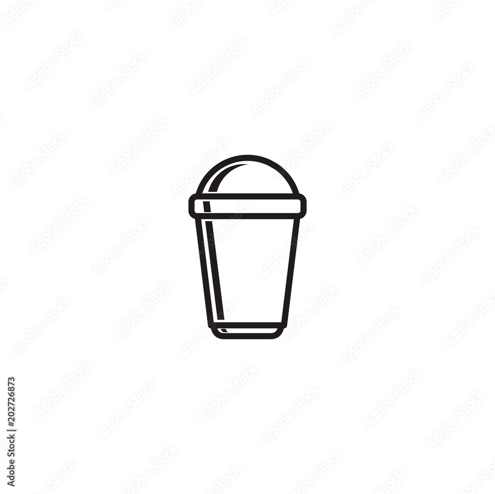 Wall mural coffee cup icon. sign design