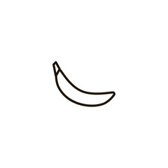banana icon. sign design