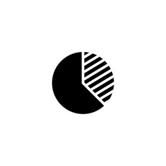 pie chart icon. sign design