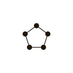 molecule icon. sign design